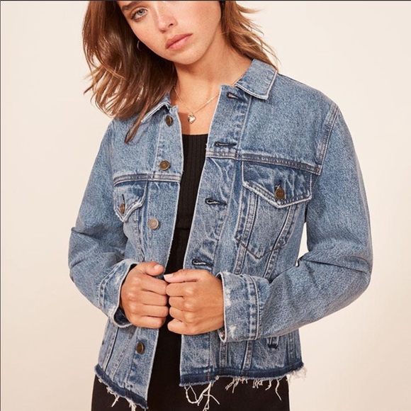 reformation denim jacket